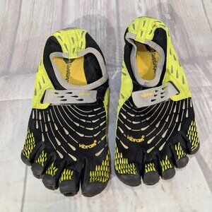 Vibram Men's Five-Fingers Black Yellow SeeYa Barefoot Running Shoes